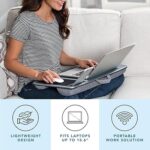 LAPGEAR Home Office Lap Desk with Device Ledge, Mouse Pad, and Phone Holder - Image 3