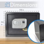 SereneLife Electronic Safe Box | Heavy Duty 13.8’’ x 9.8” Money Safe - Image 3