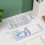 Yesesion 2pcs Clear Plastic Cable Organizer Boxes - Image 2