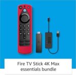 Amazon Fire TV Stick 4K Max Essentials Bundle with USB Power Cable and Remote Cover (Red) - Image 2