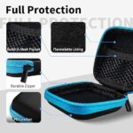 MOLOVA 5Pack Square Earbud Case Portable EVA Carrying Case - Image 3