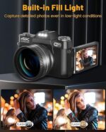 2024 Upgrade VJIANGER Digital Camera for Photography 4K 56MP Vlogging Camera - Image 2