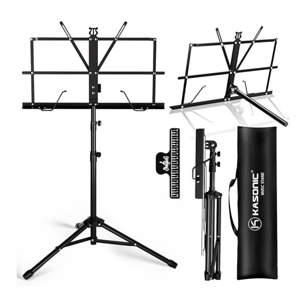 Untitled-design-2024-12-08T214014.576.png K KASONIC Music Stand, 2 in 1 Dual - Image 1