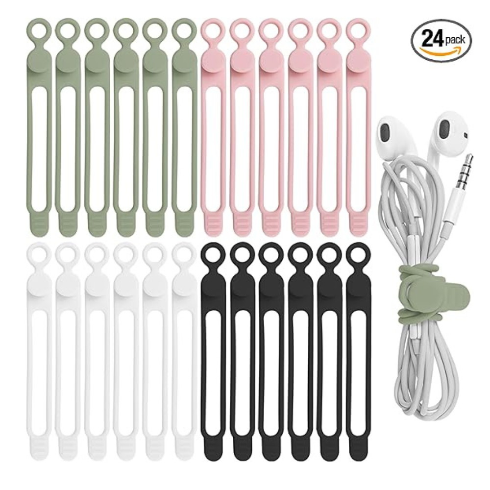 Untitled-design-2025-03-10T122648.528.png 24Pcs Silicone Cable Straps Cord Organizer for Bundling Earphone - Image 1